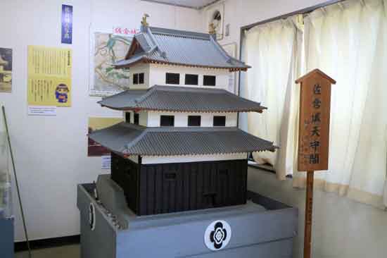 佐倉城 天守の模型