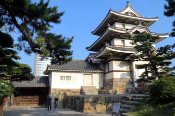 高松城 水手御門と月見櫓