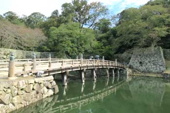 彦根城 大手橋と大手門跡
